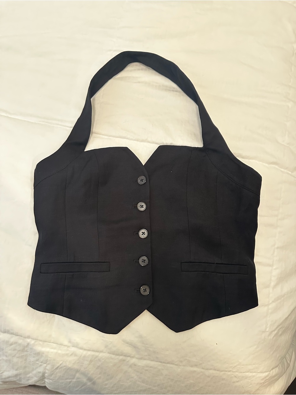 Express Black Halter Vest Top